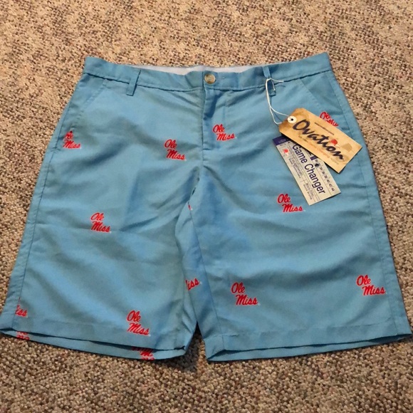 Ovation Other - Sz 32 Ole Miss light blue shorts, NWT